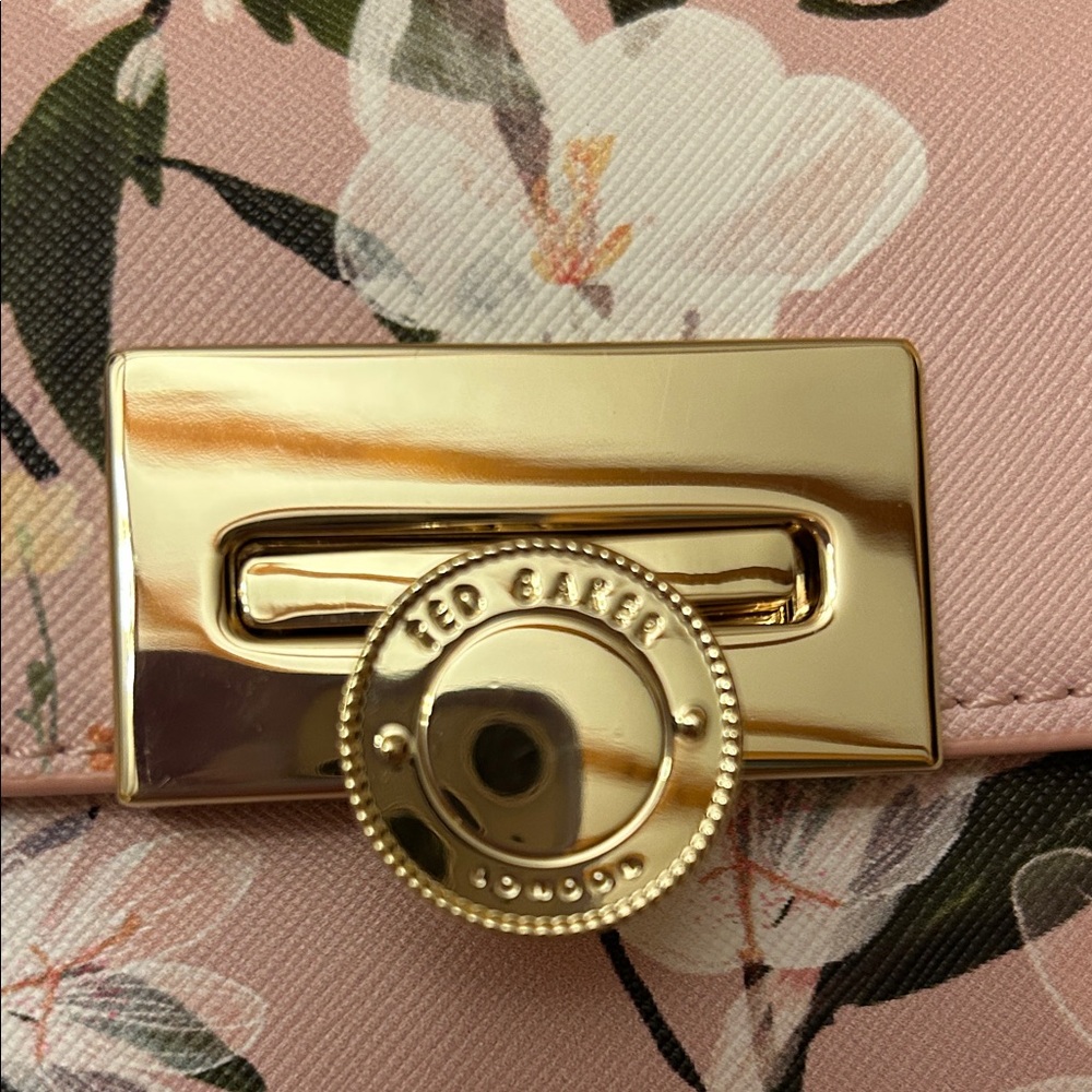 Ted Baker Pink and White Floral Mini Bag - Picture 4 of 5